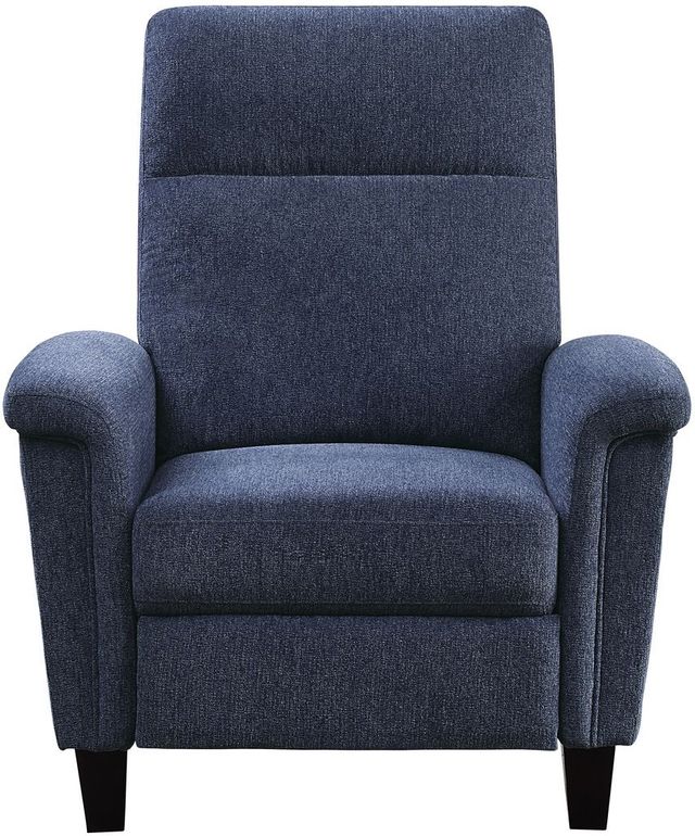 Mazin Furniture Weiser Blue Push Back Reclining Chair-2