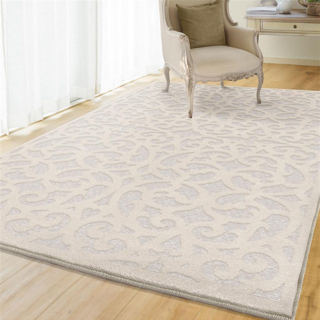 Orian Boucle' Seaborn Natural 9' x 13' Rug-1
