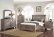 New Classic® Home Furnishings Allegra 5-Piece Pewter Queen Sleigh Storage Bedroom Set with Two Nightstands-1