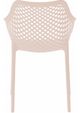 Meridian Furniture Mykonos Pink Plastic Outdoor Patio Dining Chair-3