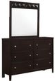 Coaster® Carlton Cappuccino Dresser and Mirror-0