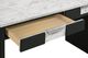 Crown Mark Rangley Black Writing Desk with White Surface-3