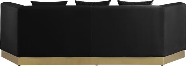Meridian Furniture Marquis Black Velvet Sofa-2