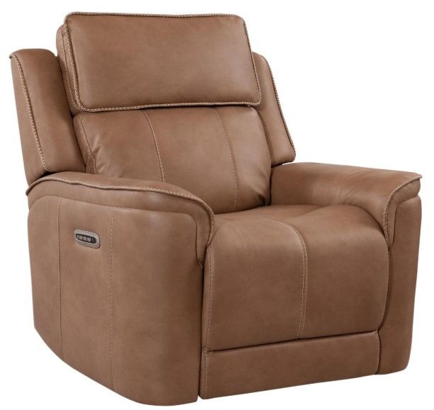 Corinthian Furniture Cason Peanut Power Recliner with Power Headrest and Lumbar-0
