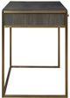 Uttermost® Taja Dark Gray/Gold Writing Desk-3