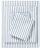 Olliix by Madison Park Essentials Blue Stripe Queen Chambray Sheet Set-0
