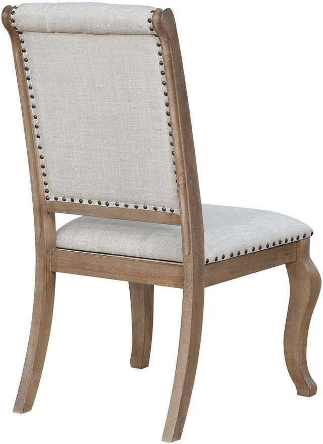 Coaster® Brockway 2-Piece Cream/Barley Brown Side Chairs-1