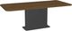 Amisco Customizable Lucarelli 84" Rectangular Dining Table with Radius Corners and 1" Walnut Veneer Top-0