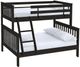 Crate Designs™ Furniture Espresso Twin XL/Full XL Mission Bunk Bed-0