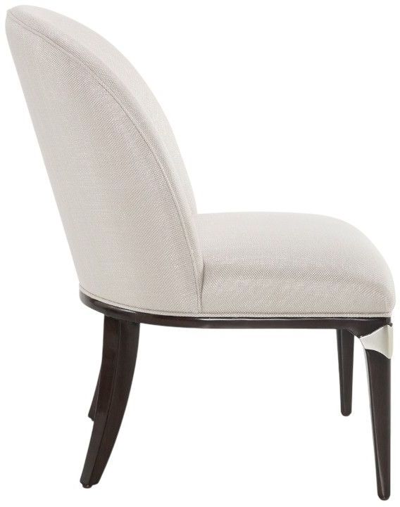 Michael Amini® Paris Chic Espresso Vanity Chair-3