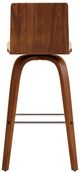 Armen Living Vienna 2-Piece Cream/Walnut Swivel Counter Stool Set-5