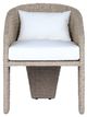 Four Hands Fae Stinson White/Vintage White Rope Outdoor Dining Chair-1