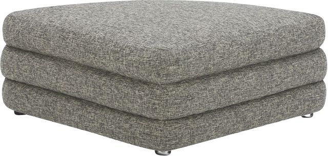 Moe's Home Collection Lowtide Stone Tweed Curved Ottoman-0