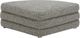 Moe's Home Collection Lowtide Stone Tweed Curved Ottoman-0