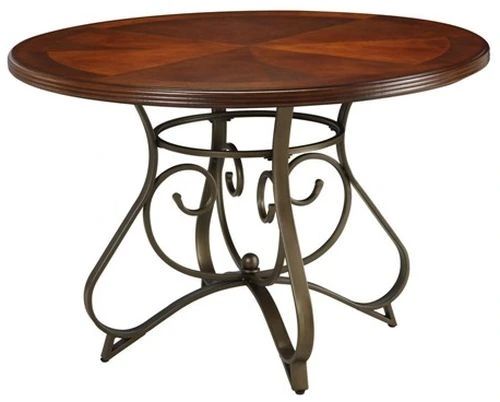 Powell® Hamilton 5-Piece Bronze/Medium Cherry Dining Table Set-3