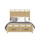 Elements International Ridgemont Natural 3pc King Storage Bedroom-1