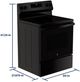 GE® 400 Series 30" Black Freestanding Electric Range-3