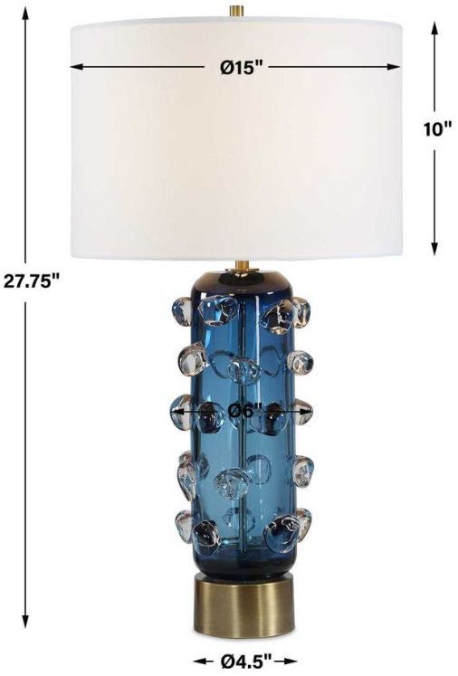 Uttermost® Aura Blue Table Lamp-3