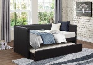 Mazin Furniture Adra Black Daybed With Trundle-3