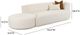 TOV Furniture Fickle 2-Piece Cream Right Arm Facing Chaise Modular Sofa-2