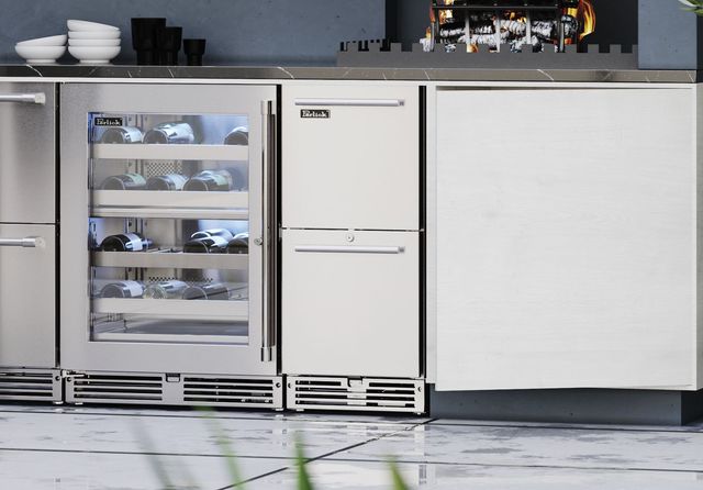 Perlick® Signature Series 15" 2.8 Cu. Ft. Stainless Steel Outdoor Refrigerator Drawers-2