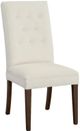 Fairfield® Customizable Entree Dining Straight Tall Back Side Chair with Tobacco Legs and Buttons-0