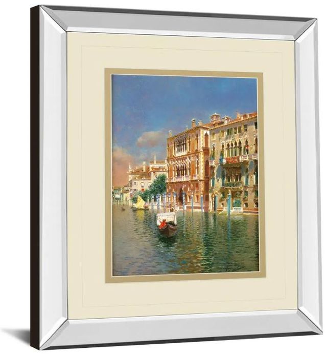 Classy Art The Grand Canal Venice by Rubens Santora Mirror Framed Wall Art-1