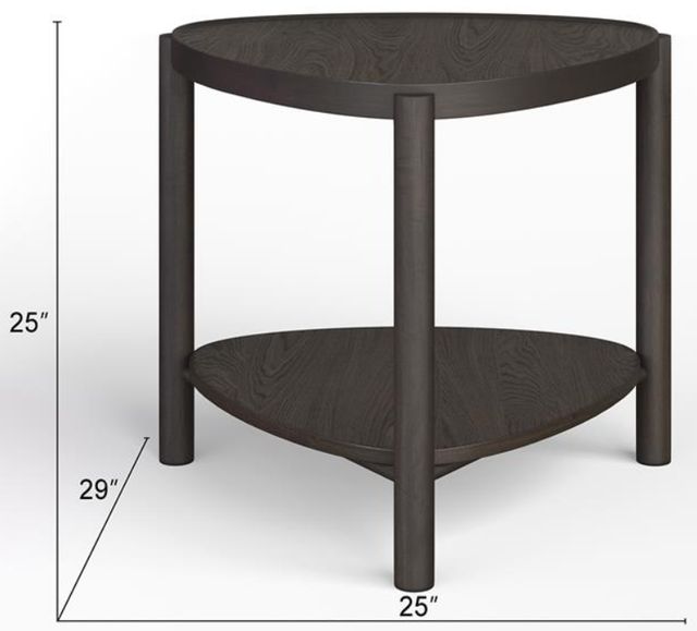 Magnussen Home® Hadleigh Black Coffee Bean Shaped Accent End Table-2