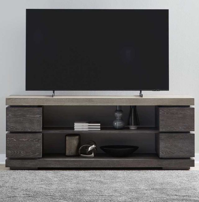 Liberty Furniture Piedmont Ash/Charcoal 84" TV Console-1