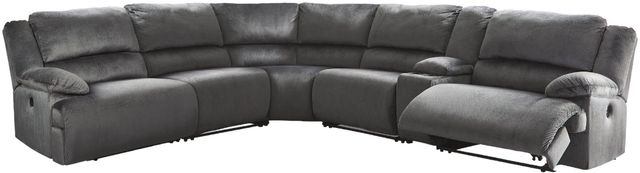 Signature Design by Ashley® Clonmel 6-Piece Charcoal Power Reclining Sectional with Armless Chairs-0
