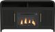 Elements International Ridgemont Black Fireplace Cabinet-1