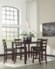 Signature Design by Ashley® Coviar 5-Piece Brown Counter Height Dining Table Set-2