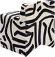 TOV Furniture Pippa Black/White Accent Stool-4