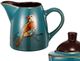A & B Home Blue Sugar and Creamer-1