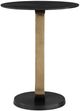 Uttermost® Aperture Brass Accent Table with Black Base and Top-4