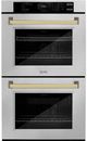 ZLINE Autograph Edition 30" Satin Stainless Steel Double Electric Wall Oven-0