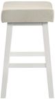 Armen Living Lenon 2-Piece Dune Cloud/White Counter Stool Set-3