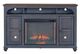Legends Home Americana Corduroy Blue/Whiskey 66" Fireplace Console-3