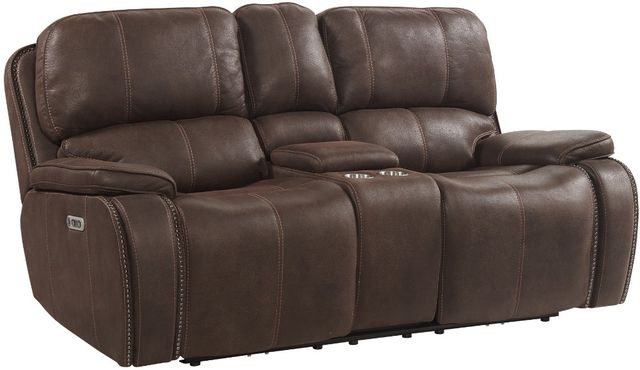 Elements International Atlantis 2-Piece Heritage Coffee Power Reclining Living Room Reclining Seating Set-2