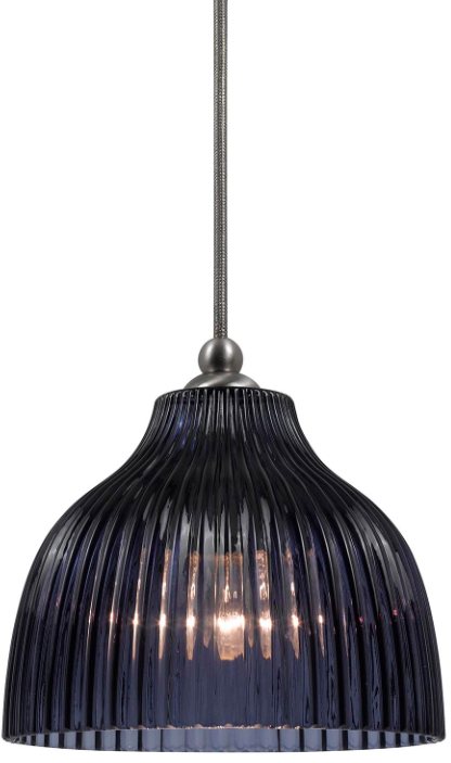 Cal® Lighting & Accessories Uni Pack Blue Violet/Brushed Steel Pendant-0