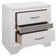 Mazin Furniture Luster White Night Stand-1