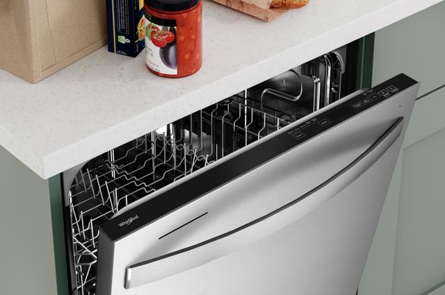 Whirlpool® 24" Fingerprint Resistant Stainless Steel Built In Dishwasher with AI Intelligent Wash and Tall Top Rack-3