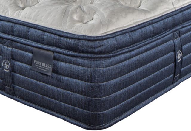 King Koil® Pure Bliss Desert Rose 15" Latex Firm Euro Top Twin XL Mattress-1