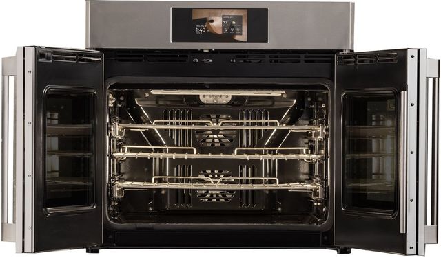 Monogram® Statement 30" Stainless Steel Single Electric Wall Oven with French Doors-1