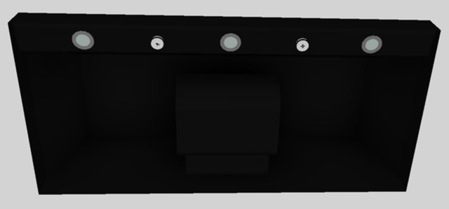 Vent-A-Hood® 42" Black Wall Mounted Liner Insert-2