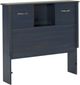 South Shore Ulysses Bilberry Twin Youth Bookcase Headboard-0