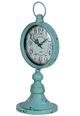 A & B Home Light Blue Clock on Stand-1