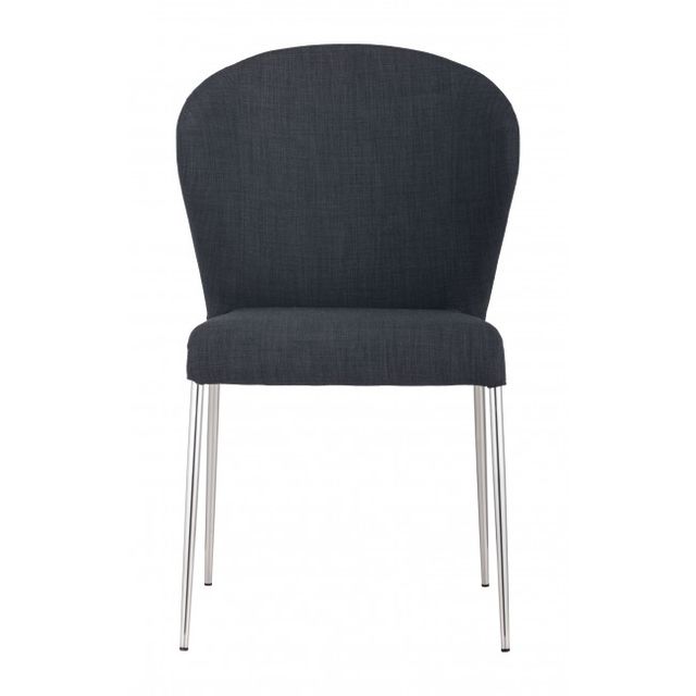 Zuo® Modern Oulu Graphite Dining Chair-2