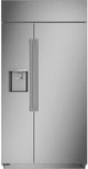 Monogram® 42" 24.5 Cu. Ft. Stainless Steel Built-In Side-by-Side Refrigerator-1