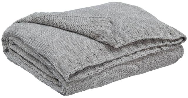 Signature Design by Ashley® Anawood Gray Throw Blanket-0